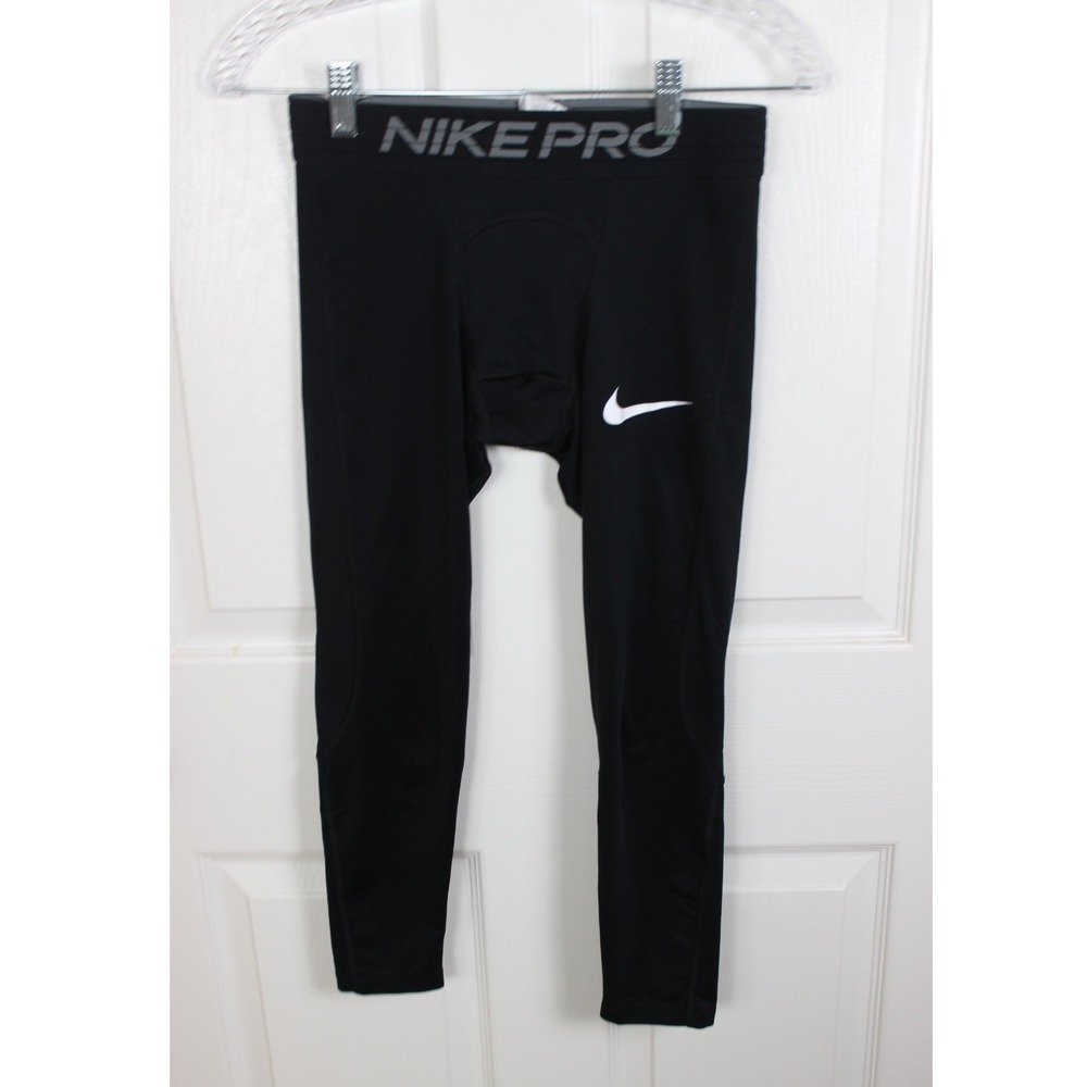 Nike Pro Dri-FIT Mens Black Compression Tights Training Leggings BV5643-010 S